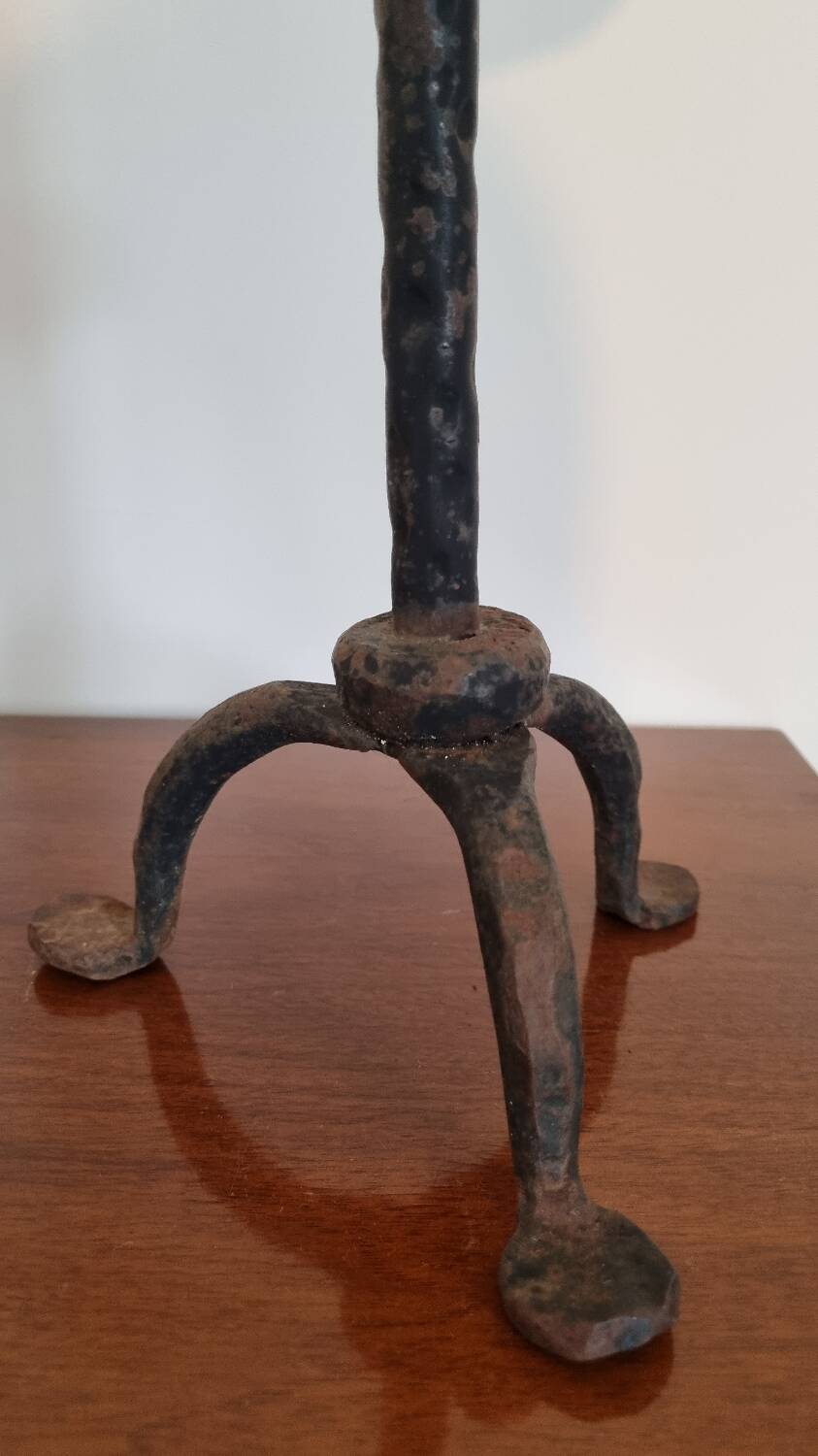 Pair of brutalist candlesticks
