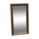 Rustic mirror called brutalist, molded carved natural wood