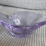 Vintage glass catchall in a very original shape.