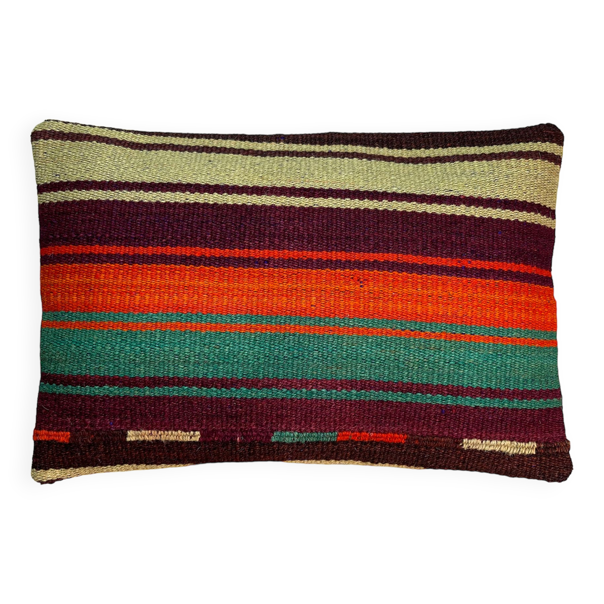 Vintage turkish kilim cushion cover, 30 x 50 cm