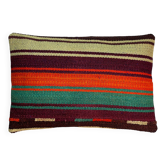 Vintage turkish kilim cushion cover, 30 x 50 cm