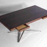 Bureau exécutif en palissandre par Florence Knoll, années 1970