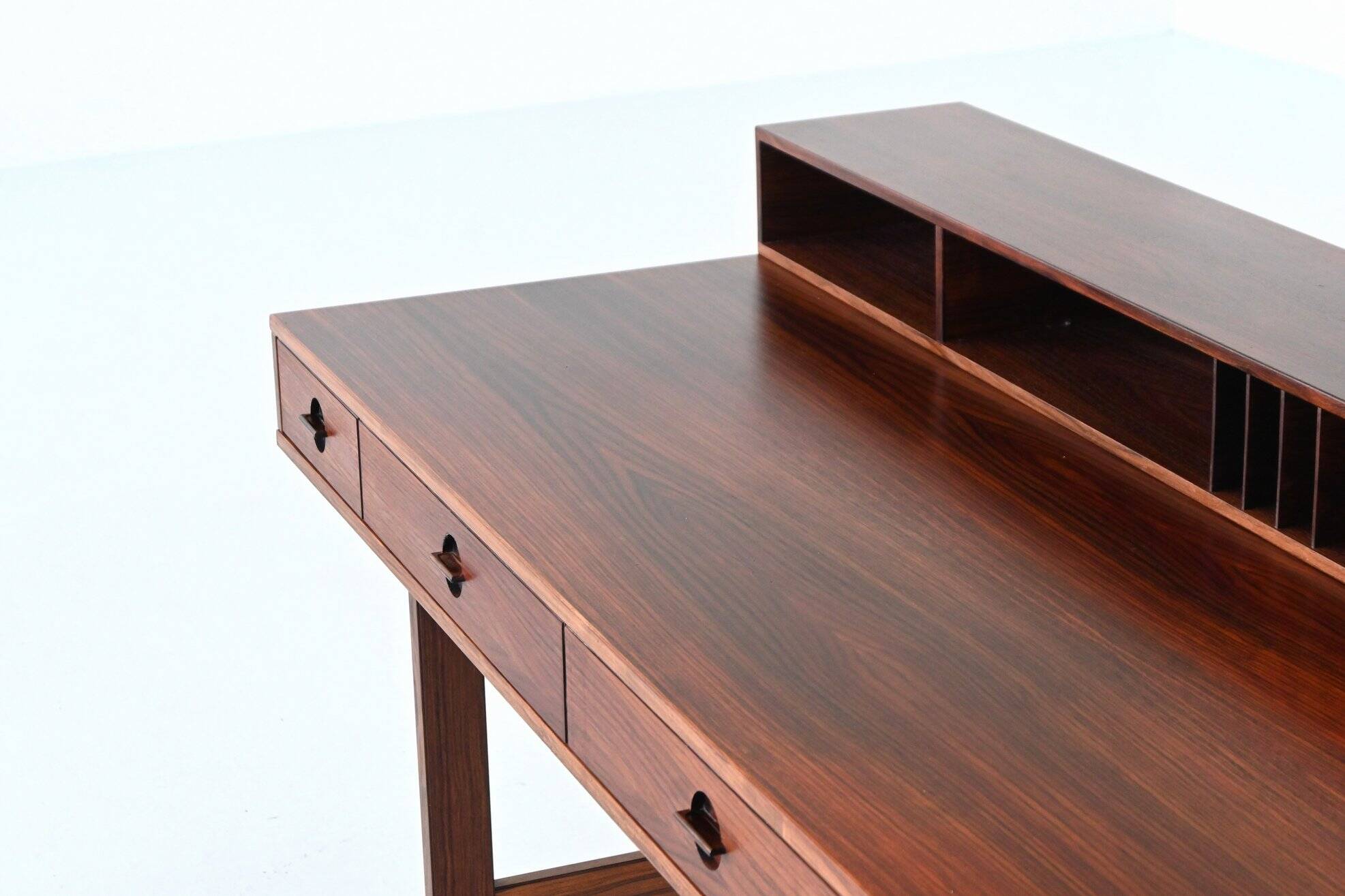 Bureau Peter Lovig Flip-Top Partners en palissandre, Lovig, Danemark, 1960