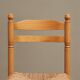 Set of 4 Mid Century beech dining chairs from the 1970s.