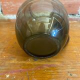 Antique Art Deco Pitcher Smoked Molded Glass Vintage Kitchen #C604