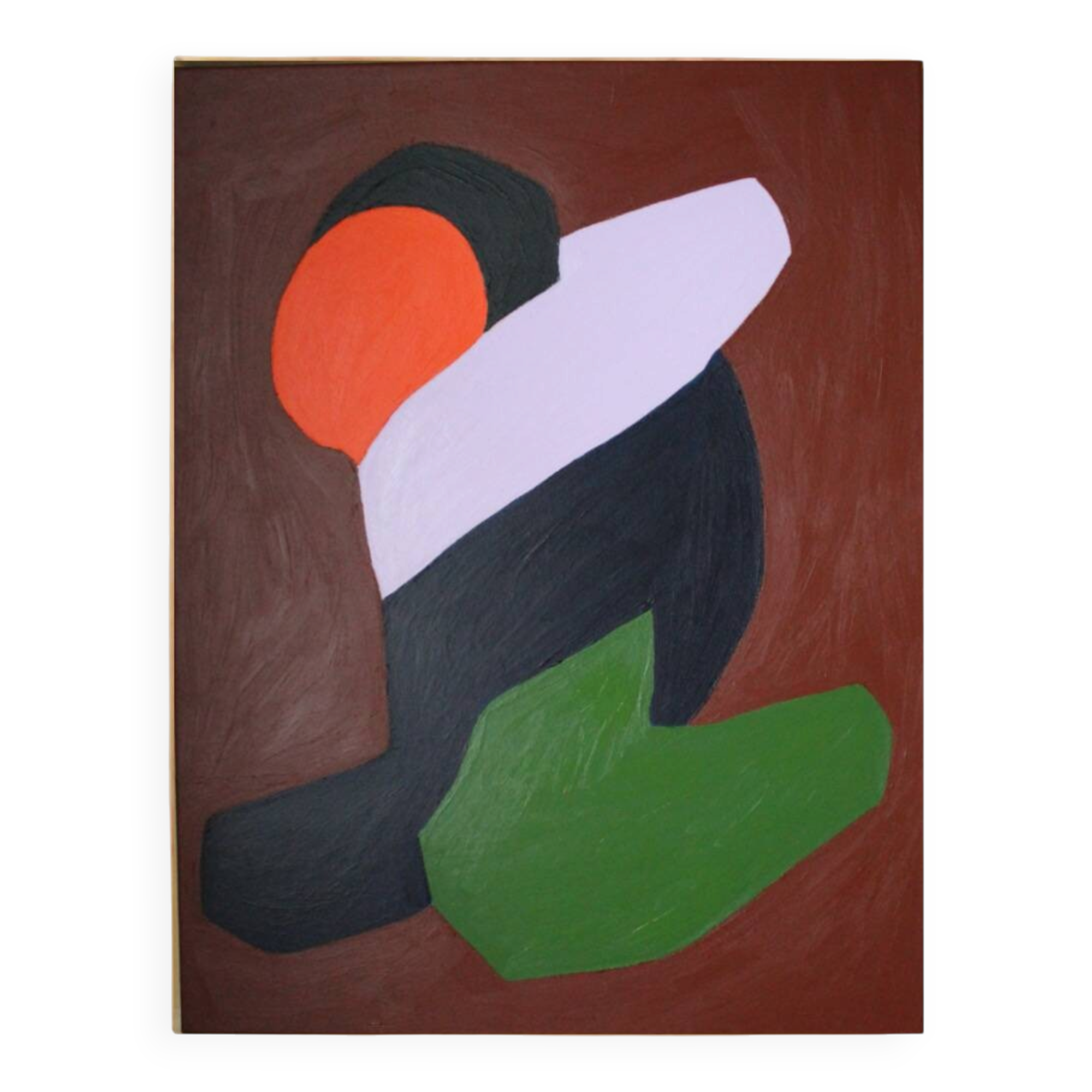 Lovers minimalist couple painting