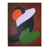 Lovers peinture couple minimaliste