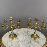 Candélabres bougeoirs en bronze xixe siècle