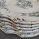 6 flat earthenware plates by Gien