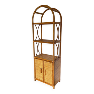 etagere osier bambou