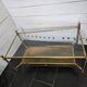 Brass living room table and glass top