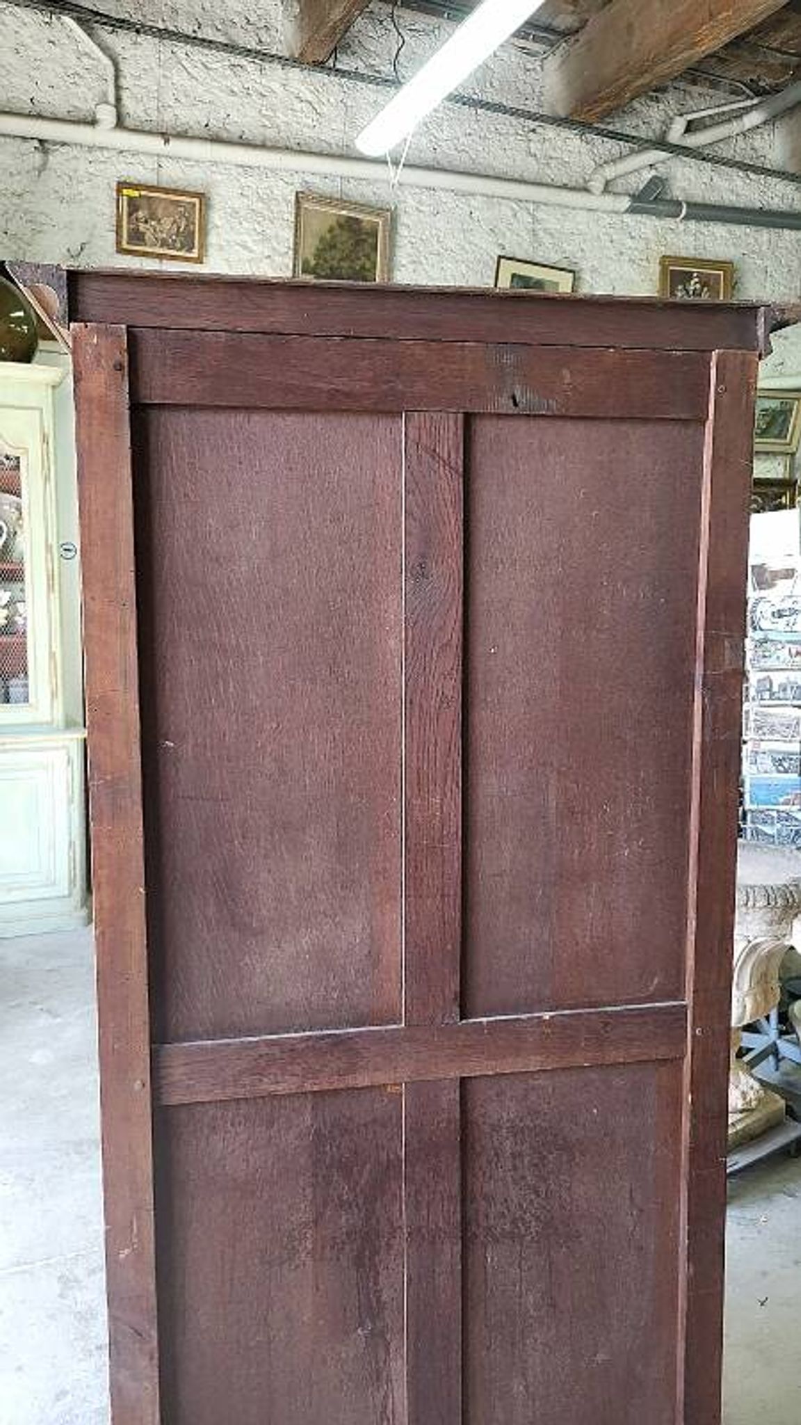 Vitrine style louis xv 1 porte en merisier