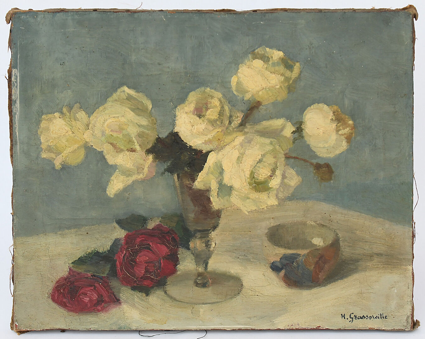 Oil on canvas Bouquet of flowers