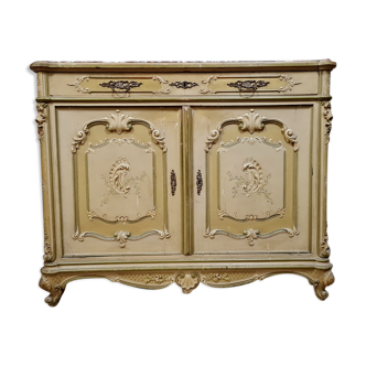 Venetian Louis XV trouser chest of drawers with lacquered wooden doors