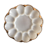 Oyster or egg plate, Anchor Hocking, 1960s USA