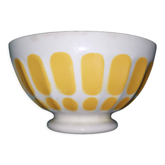 Digoin yellow faceted bowl