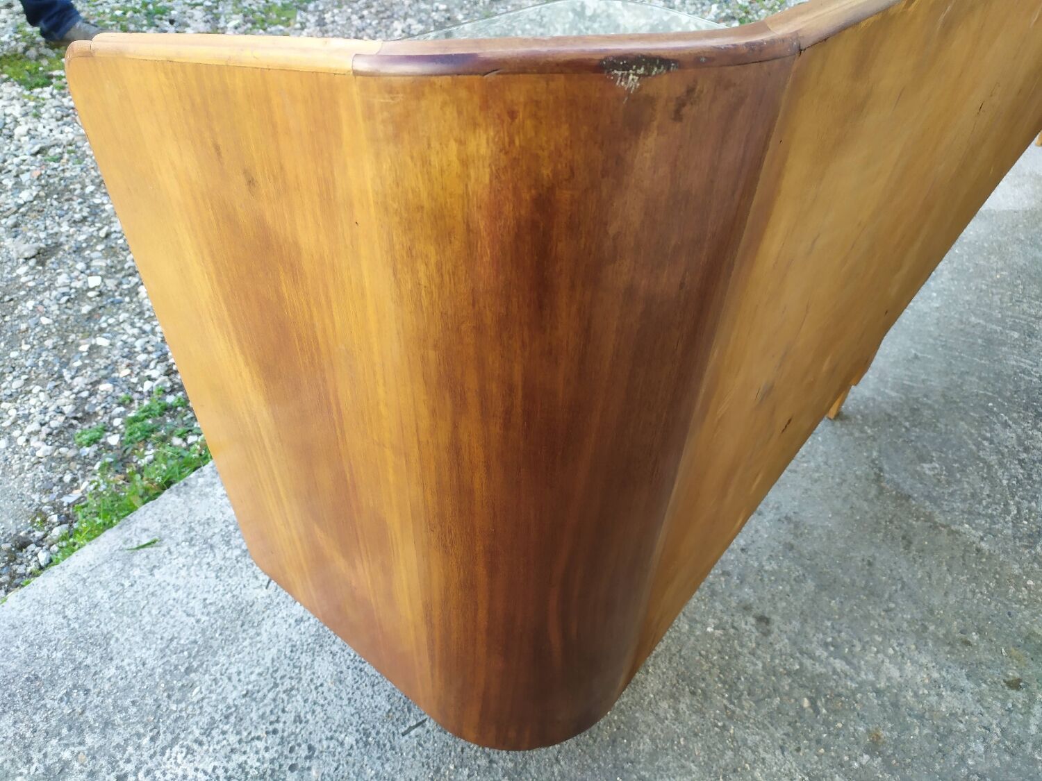 Vintage headboards and bedside tables