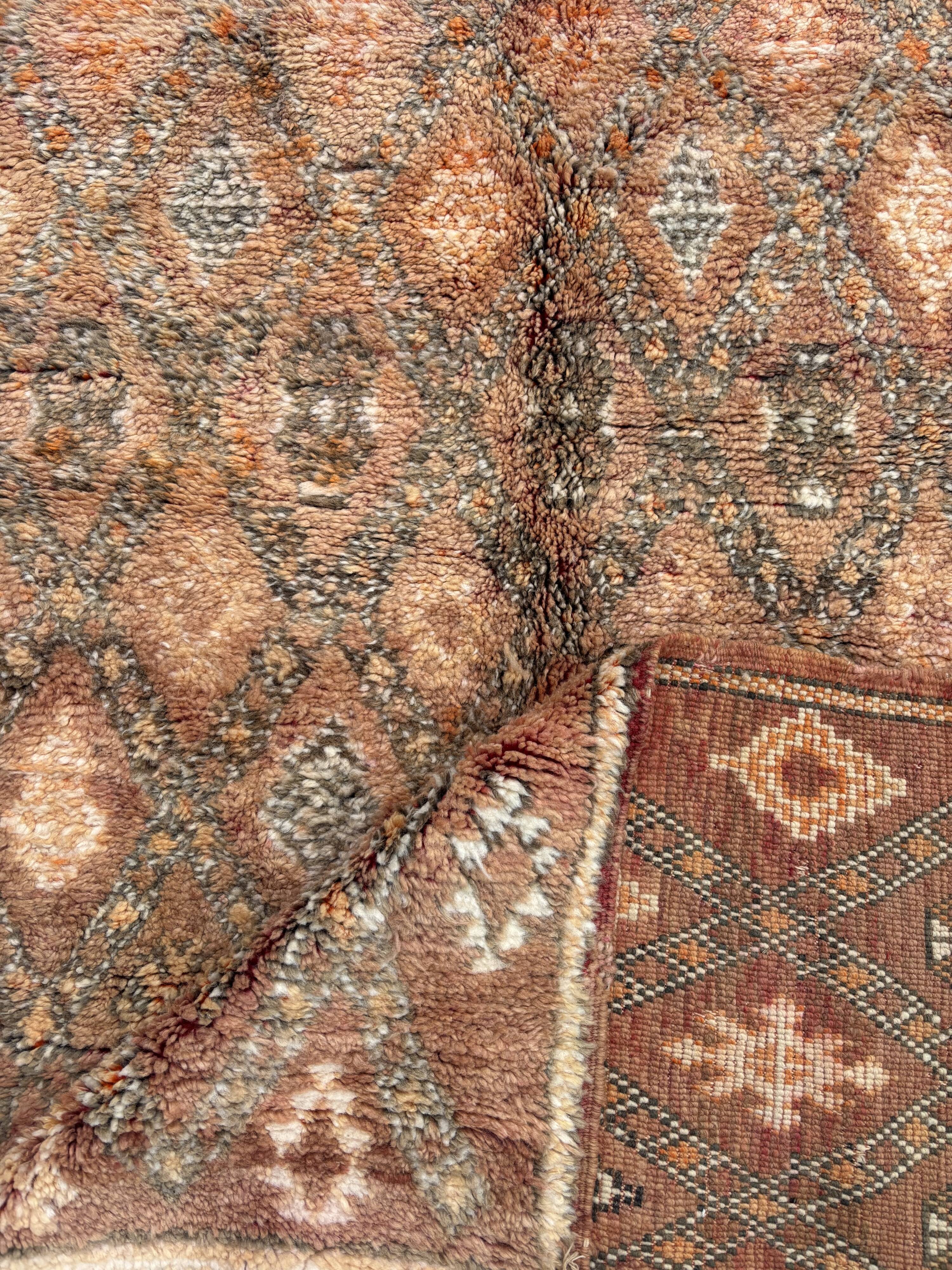 Bohemian Chic Moroccan Handcrafted Wool Rug