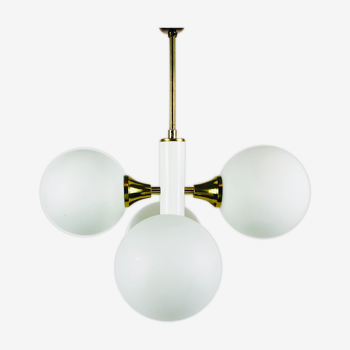 Kaiser Pop Art 4 opaline balls chandelier, 1960s