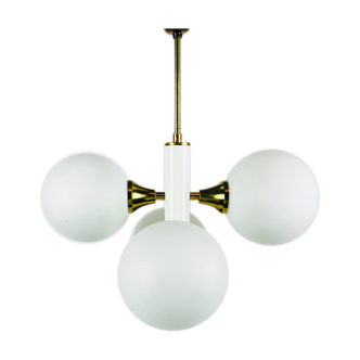 Kaiser Pop Art 4 opaline balls chandelier, 1960s