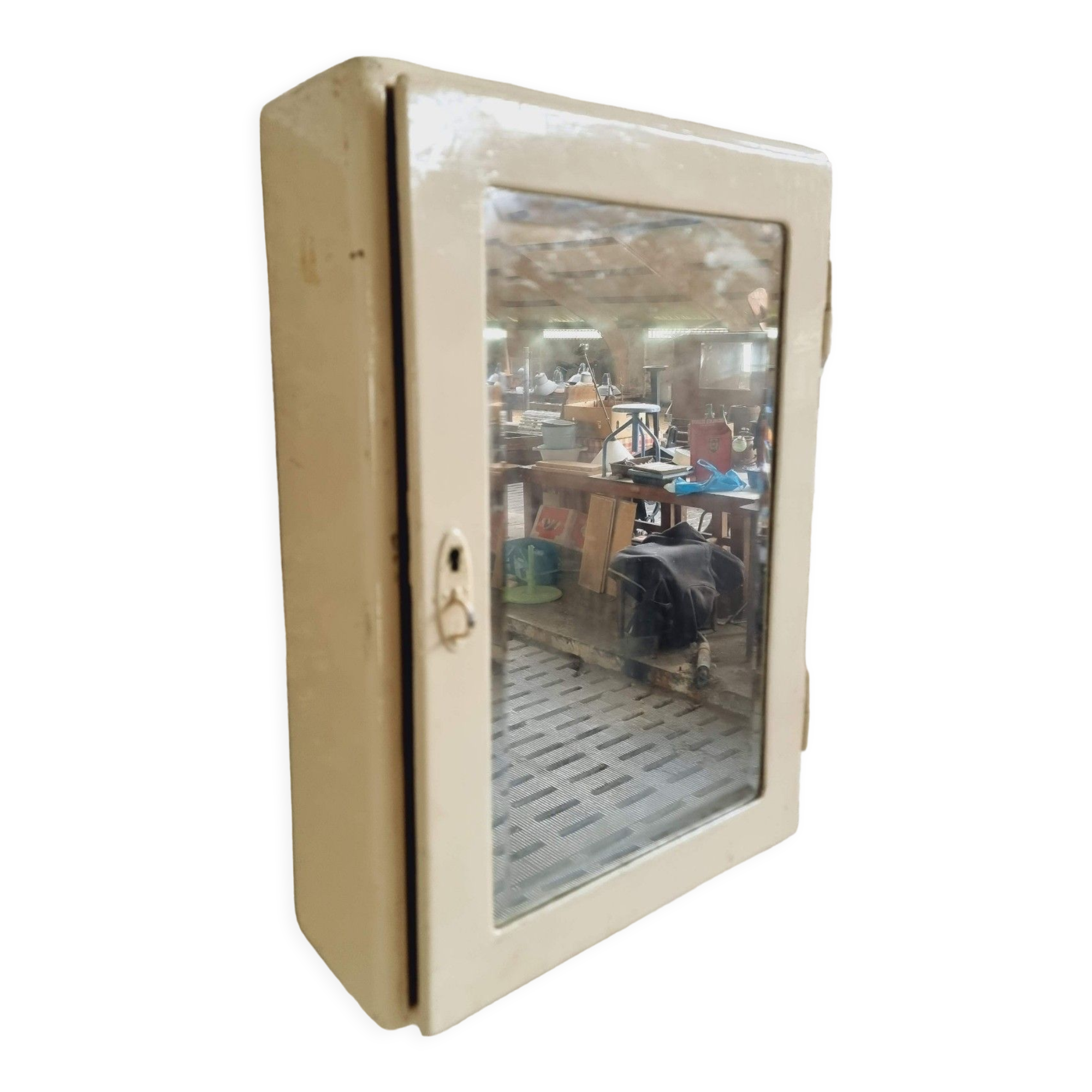 Medicine cupboard with mirror