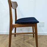 Chaise vintage bleue