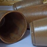 Vintage sandstone Digoin glasses