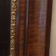 Antique beveled edge mirror in walnut frame, circa 1850
