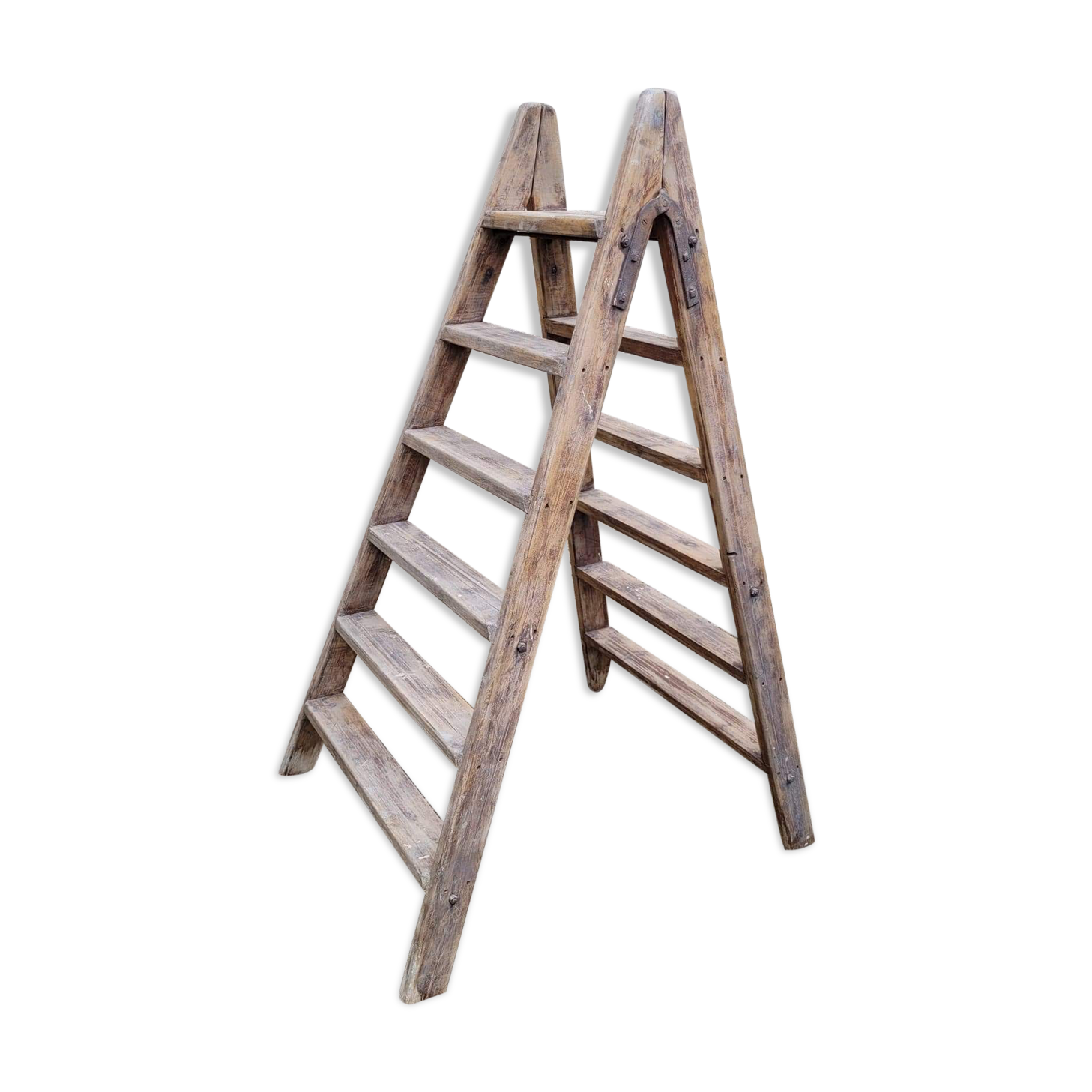 Vintage wooden stepladder