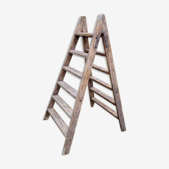 Vintage wooden stepladder