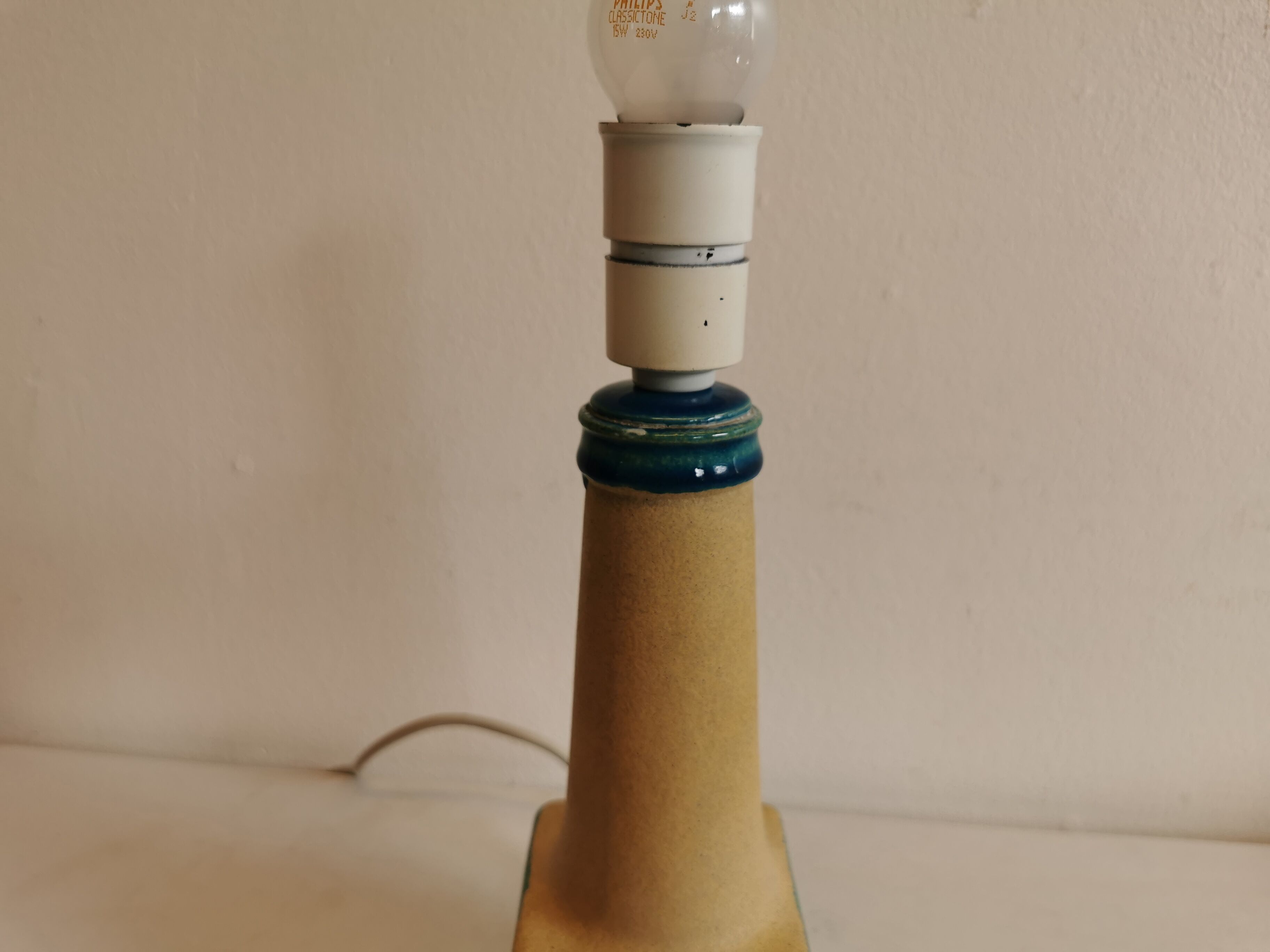 Table lamp, in ceramic, designed by Nils Kähler, for his, grandfather's company Hak