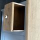 Vintage sideboard painted in gray and raw wood