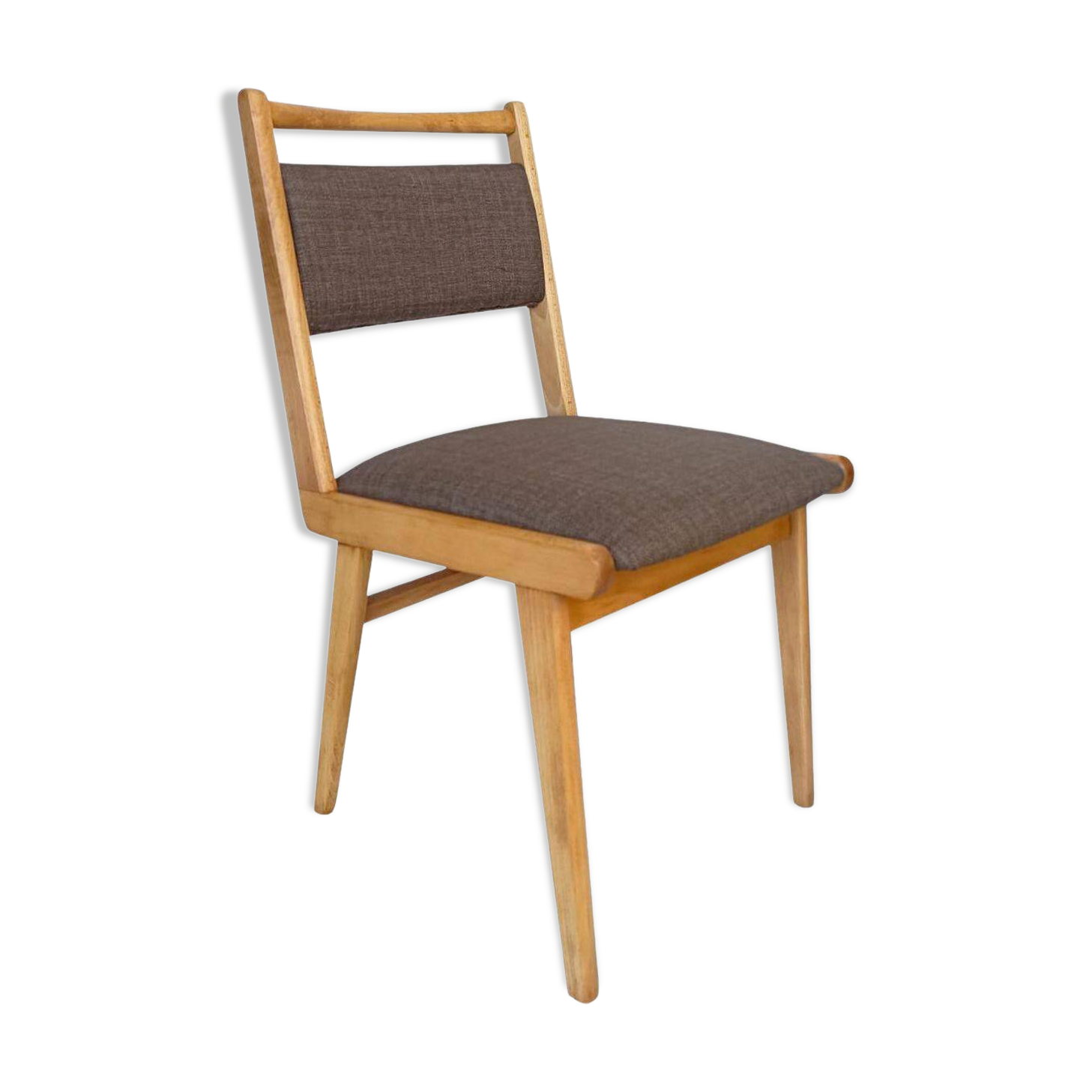 Chaise Mid Century JAR, Laine Marron Millais par Dedar, Pologne, Europe, 1960s