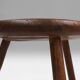 Hand-Carved Wood Tripod Stool, France, 1900s