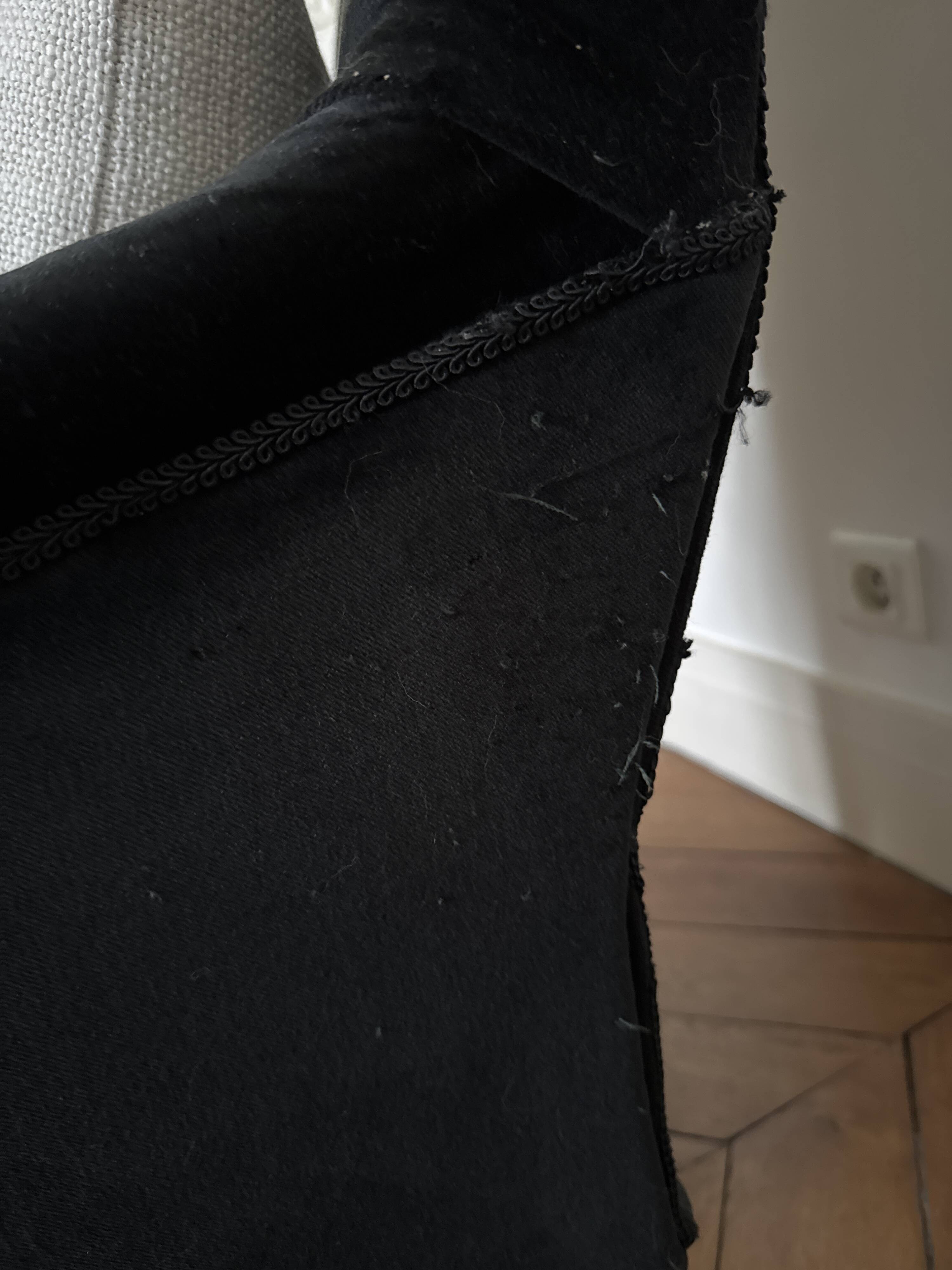 Fauteuil et repose pieds Napoléon III