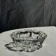 Classic geometric style glass ashtray