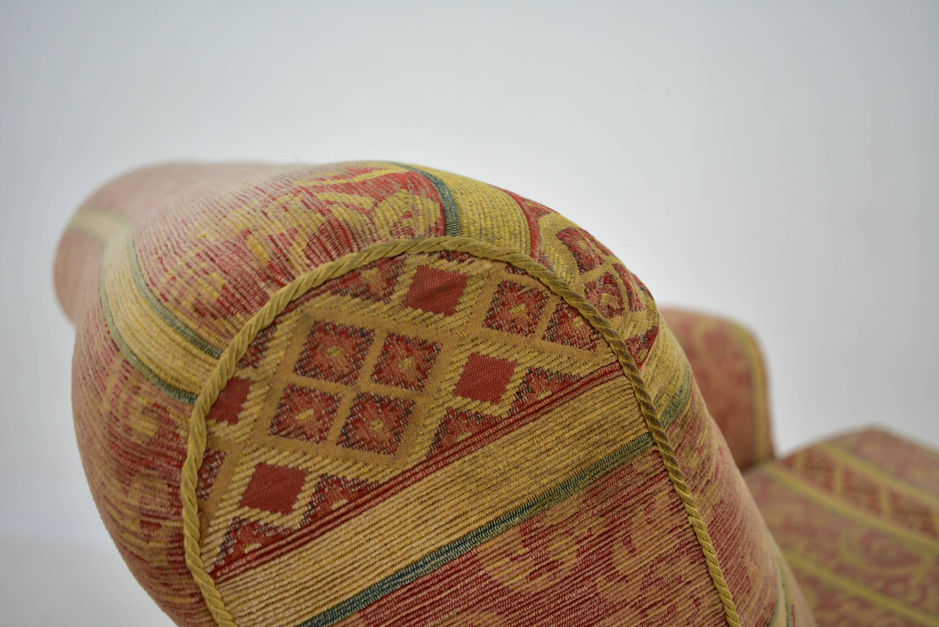 1940s Art Deco Armchair, Czechoslovakia