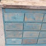 Old wooden workshop furniture