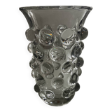 Vintage bubble crystal vase