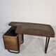 Mobilor Desk CAB Roger Charroy – modernist metal wood 1950 vintage