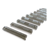 Set of 4 triangular knife holders with cut