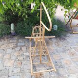 Rattan rocking horse