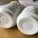 Set 2 hermetic jars white opal glass