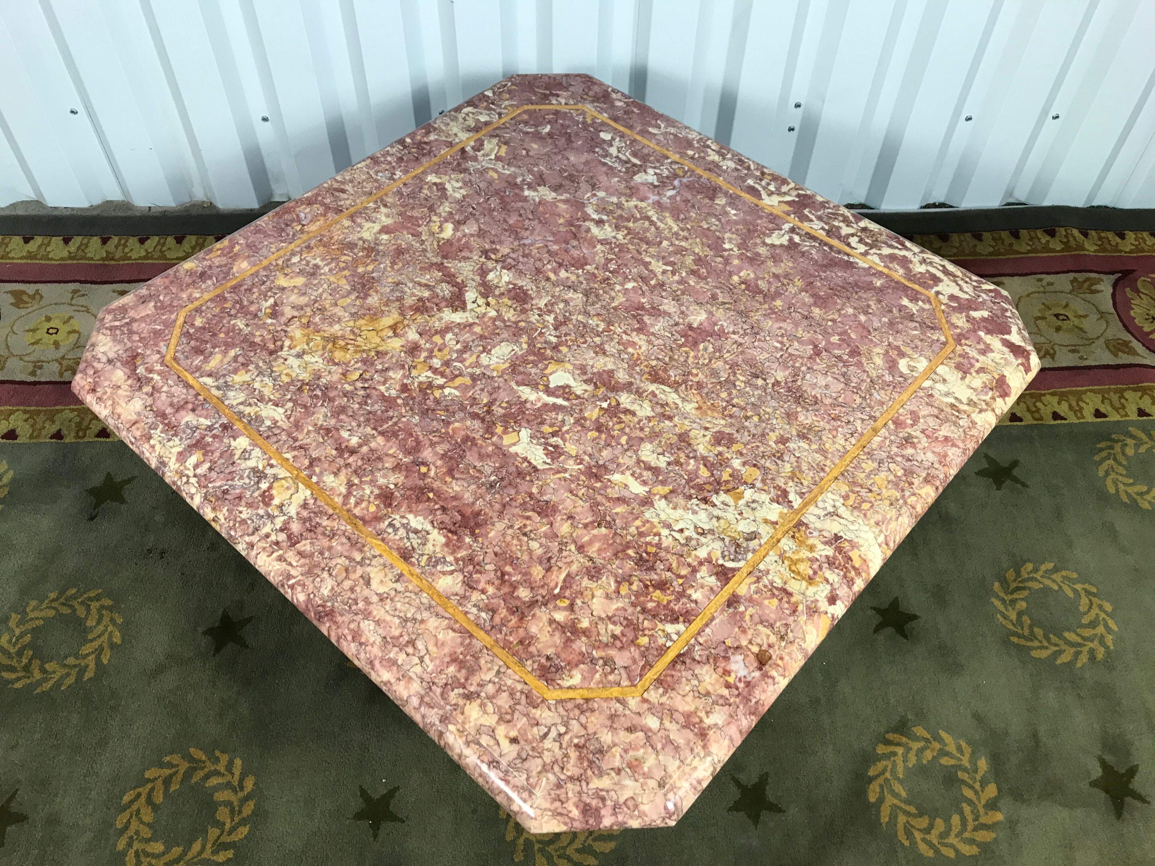 Brocatelle du Jura marble coffee table