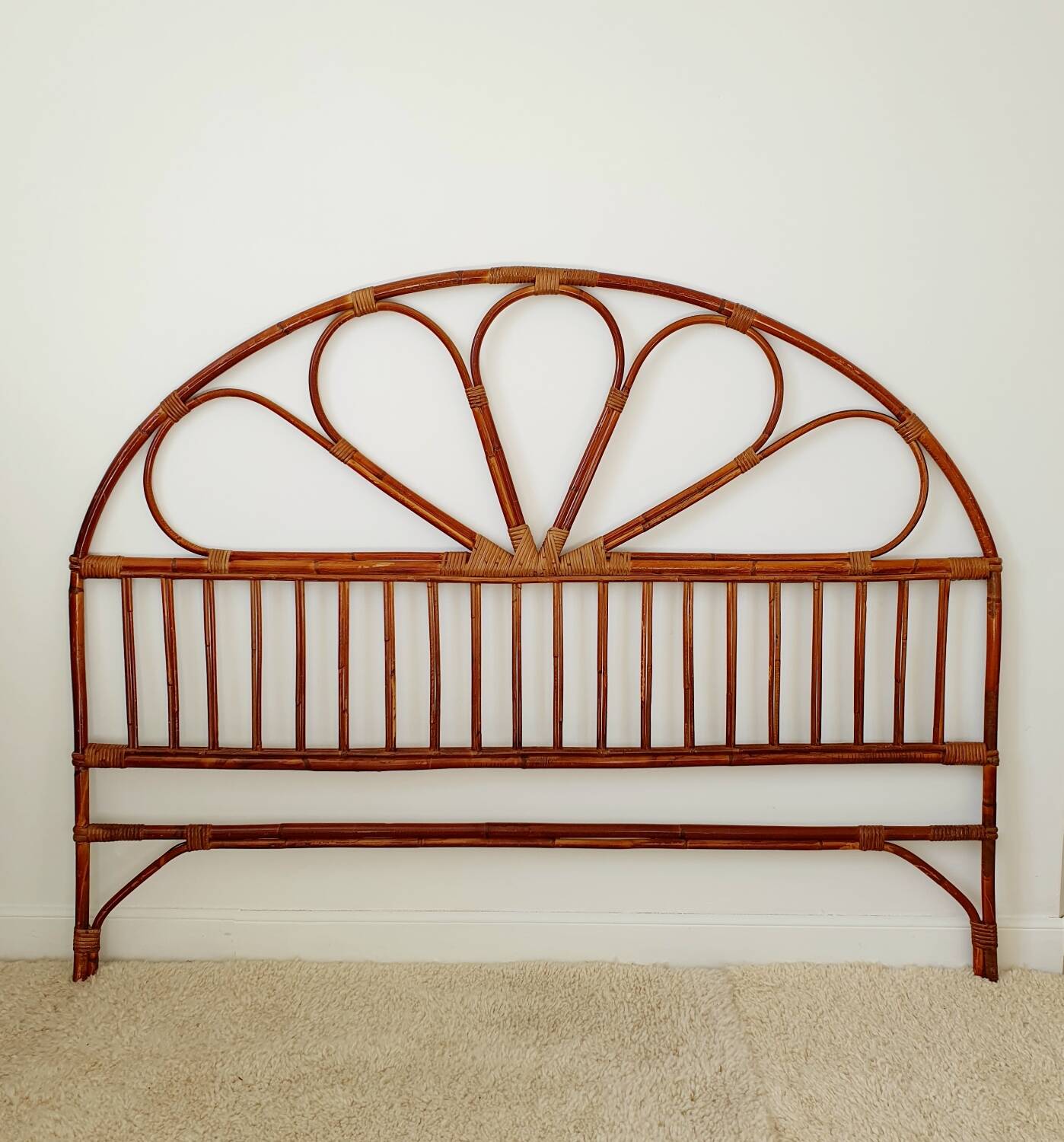 Rattan headboard for 2 people 140/160