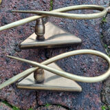 Pair of wall lamps, LUNEL edition, 1961, Paris, vintage 50s, 60s