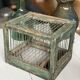 Cage à oiseaux en bois et acier