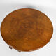 Round Art Deco pedestal table in walnut veneer circa 1930