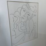 Henri Matisse vellum screenprint framed by King McGraw