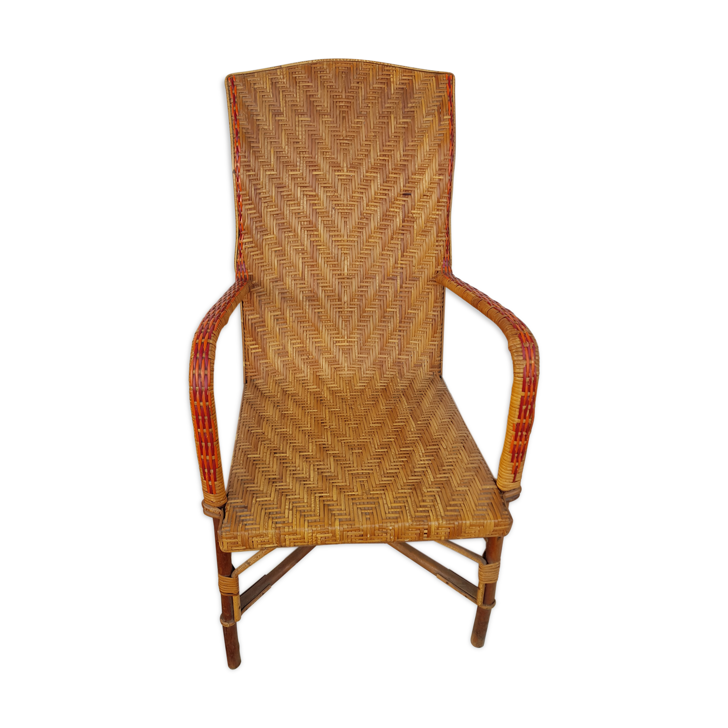 Old osier chair 50s